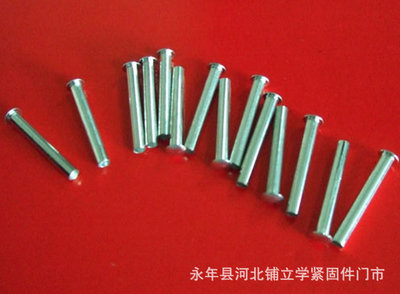 【大量供應(yīng) 圓頭鐵鉚釘 碳鋼鐵鉚釘 承接加工定制】價(jià)格,廠家,圖片,鉚釘,永年縣河北鋪立學(xué)緊固件門市-
